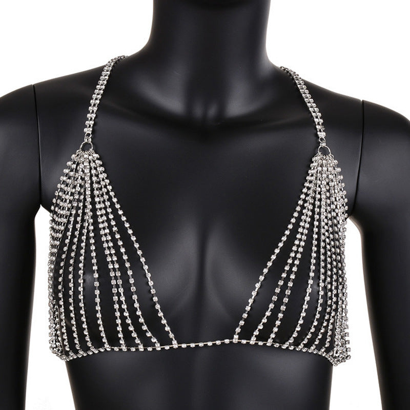 Diamoned-Out! - Hollowed-Out Diamond Fishnet Style Bra (7517781000280)