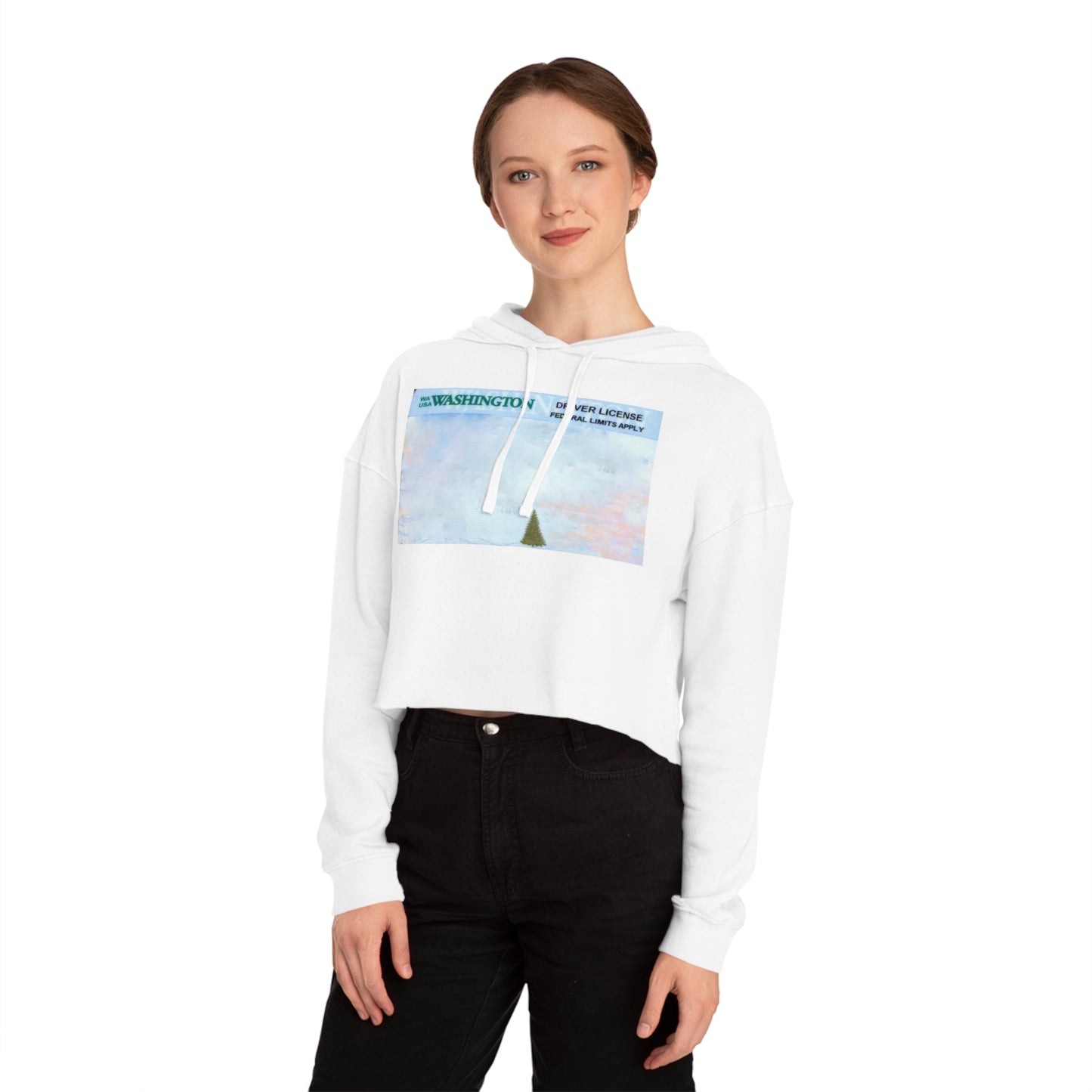 Inky Women’s Cropped Hooded Sweatshirt