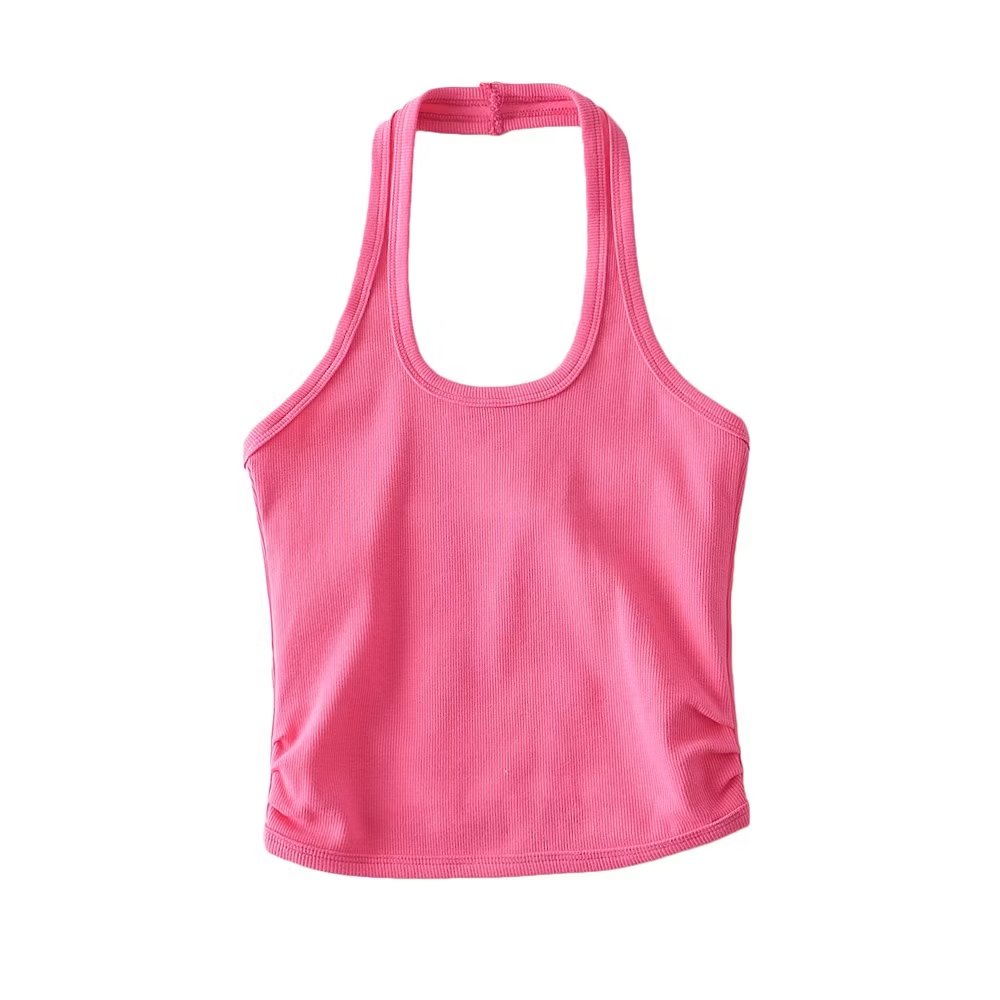 Square Collar Slim-Fit Vest Sling Top