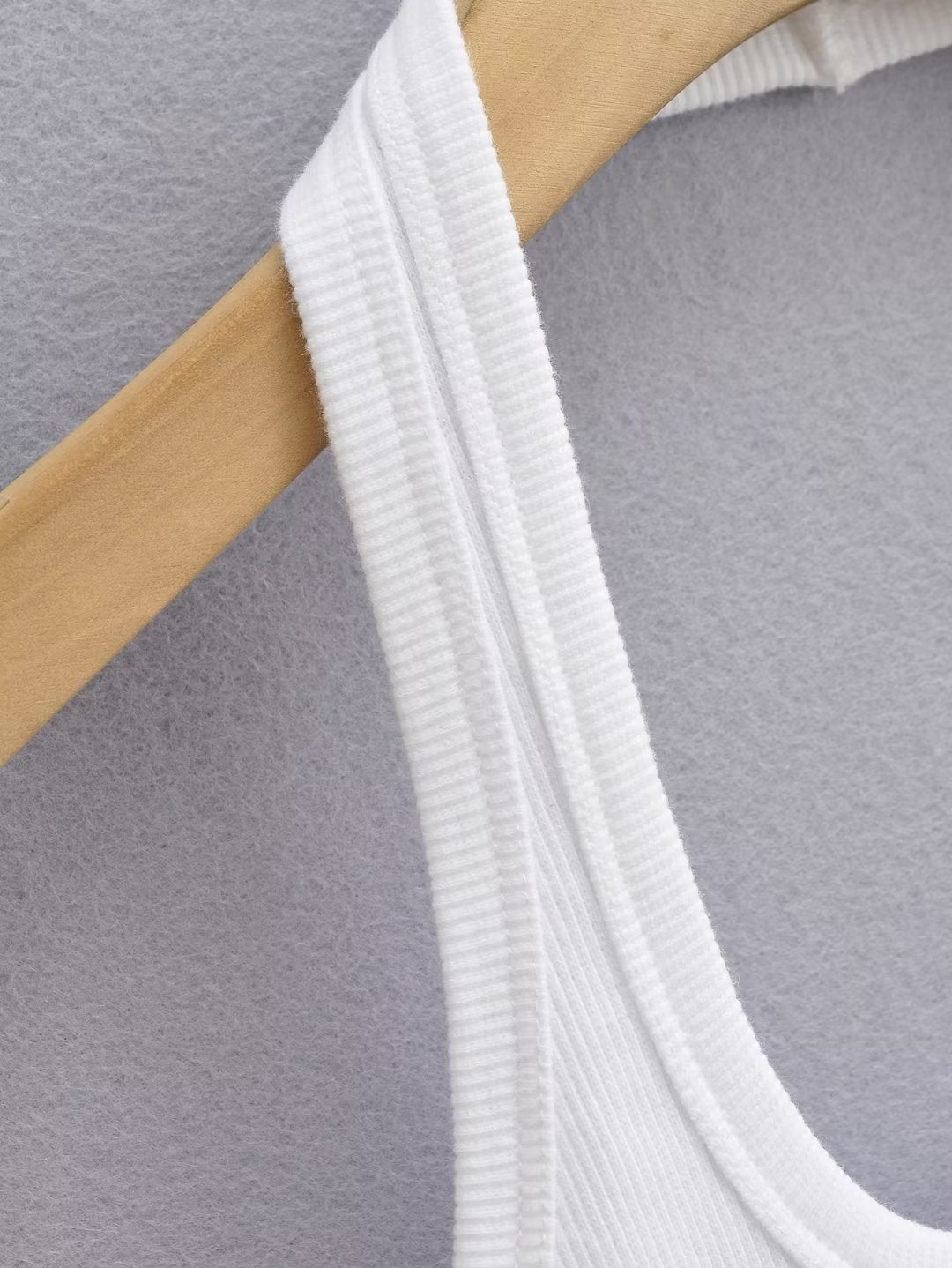 Square Collar Slim-Fit Vest Sling Top