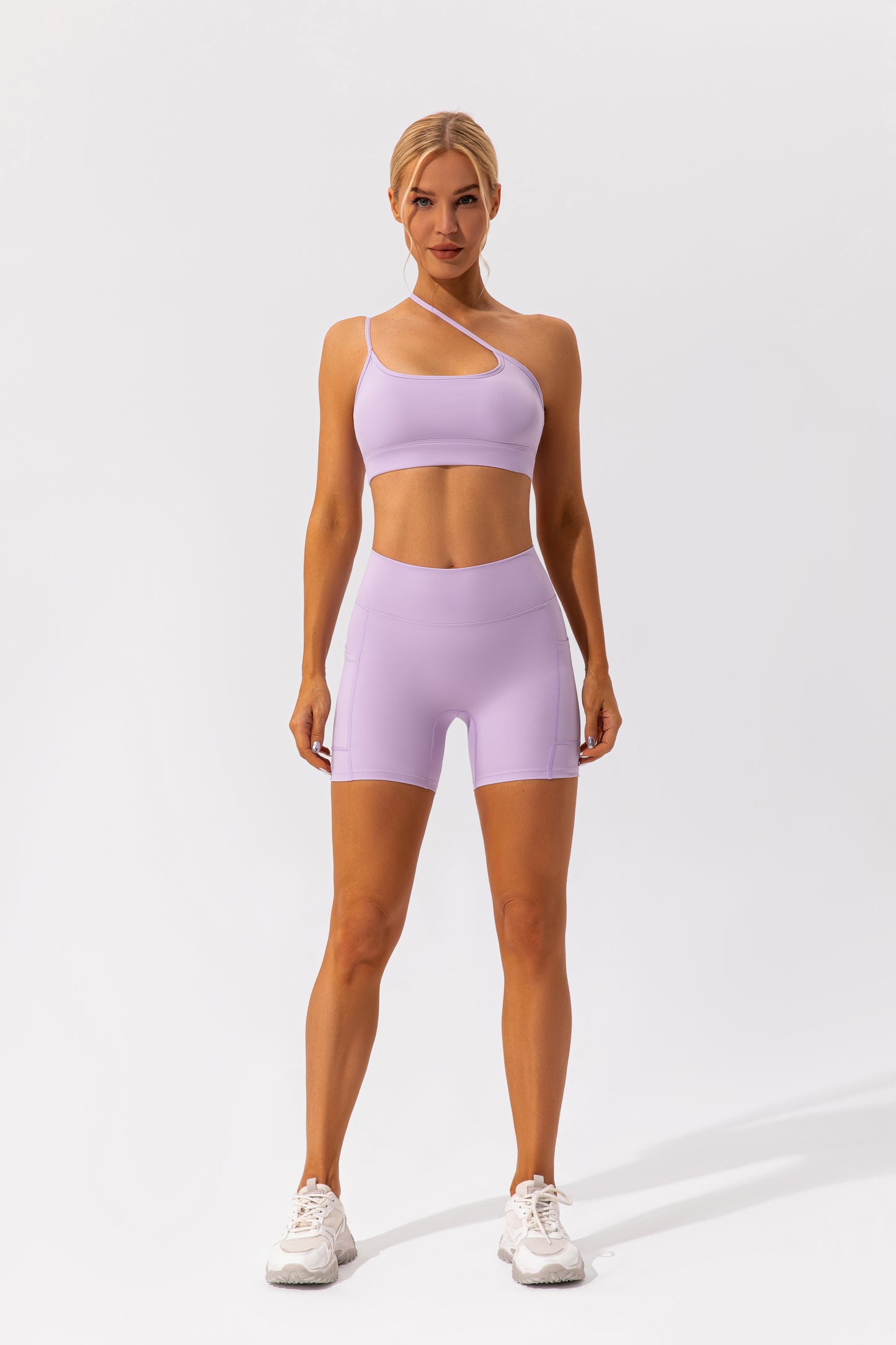 Crossy-Straps - Solid Color Activewear Set (7516837838936)