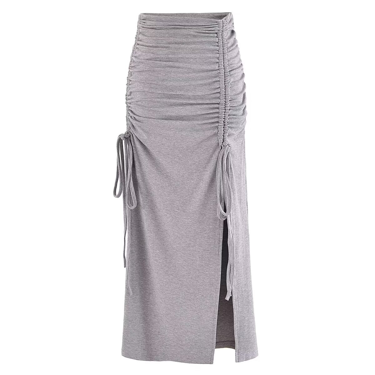 Drawstrings Hip Bag Skirt