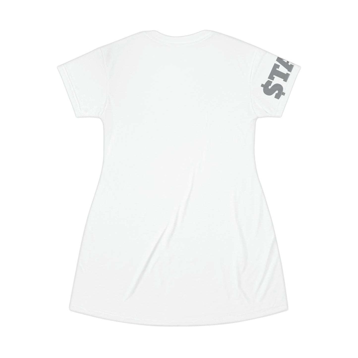 STAIN T-Shirt Dress Silver (7479081631832)
