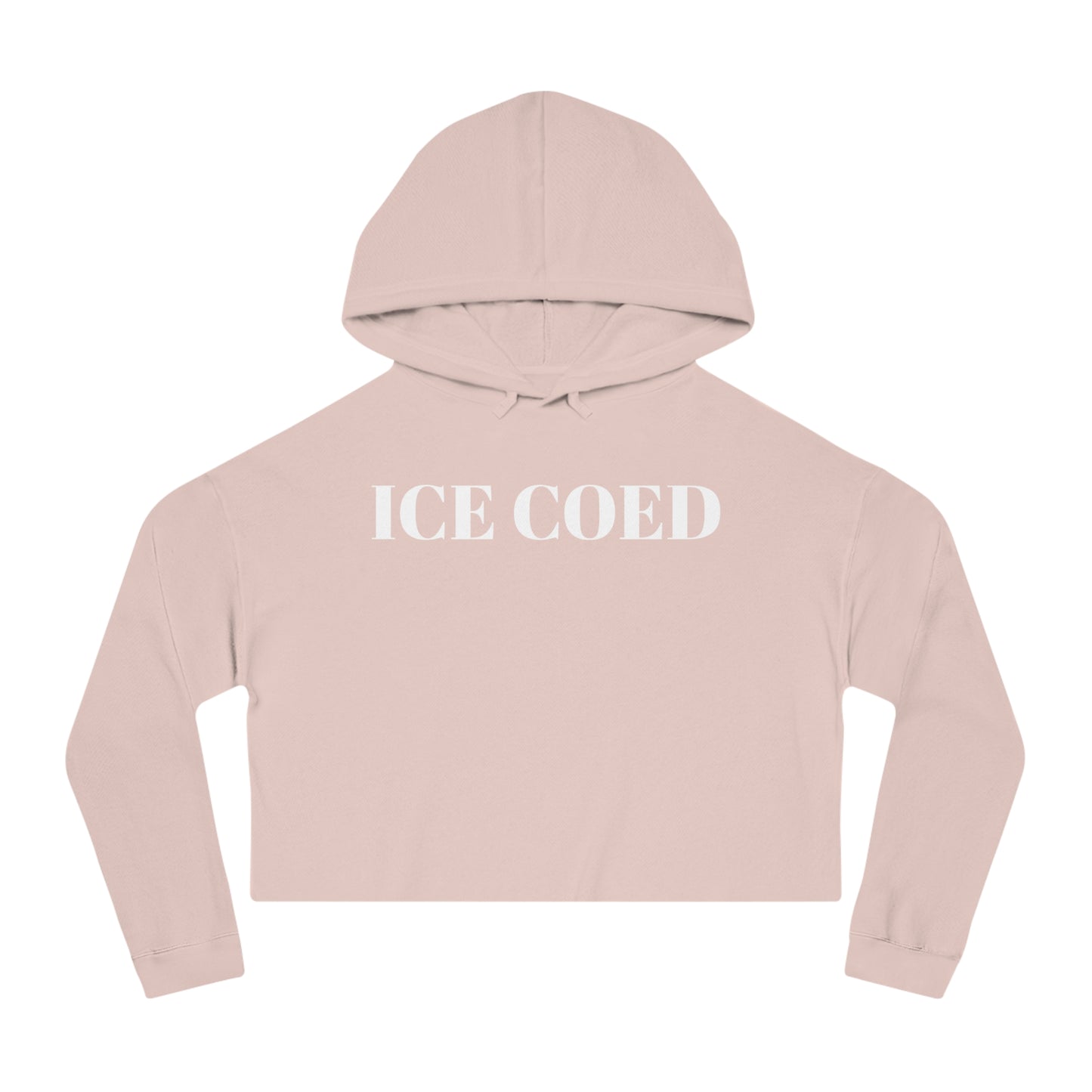 ICE COED - Cropped Hooded Sweatshirt (7479267197016)