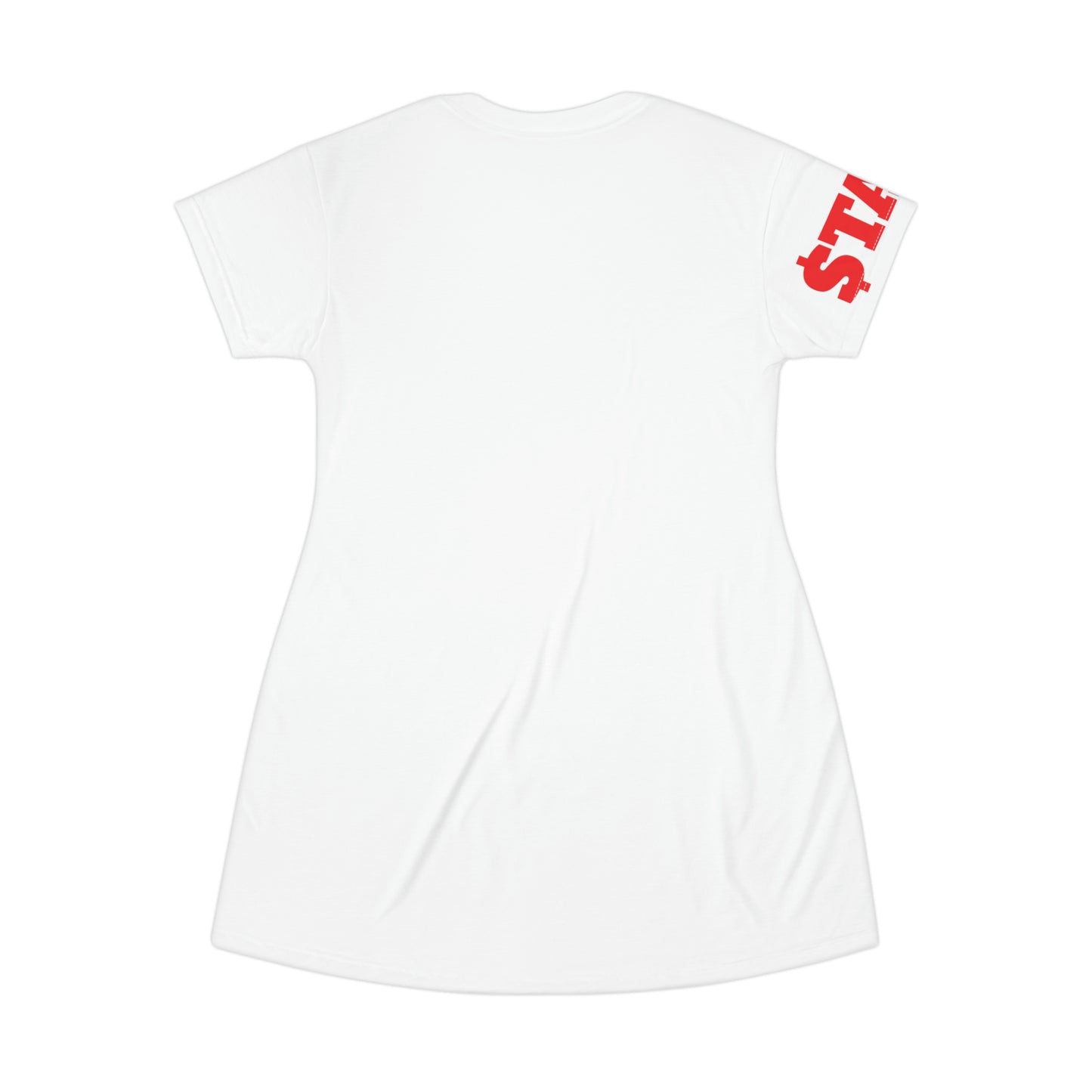 STAIN T-Shirt Dress Red (7479082221656)