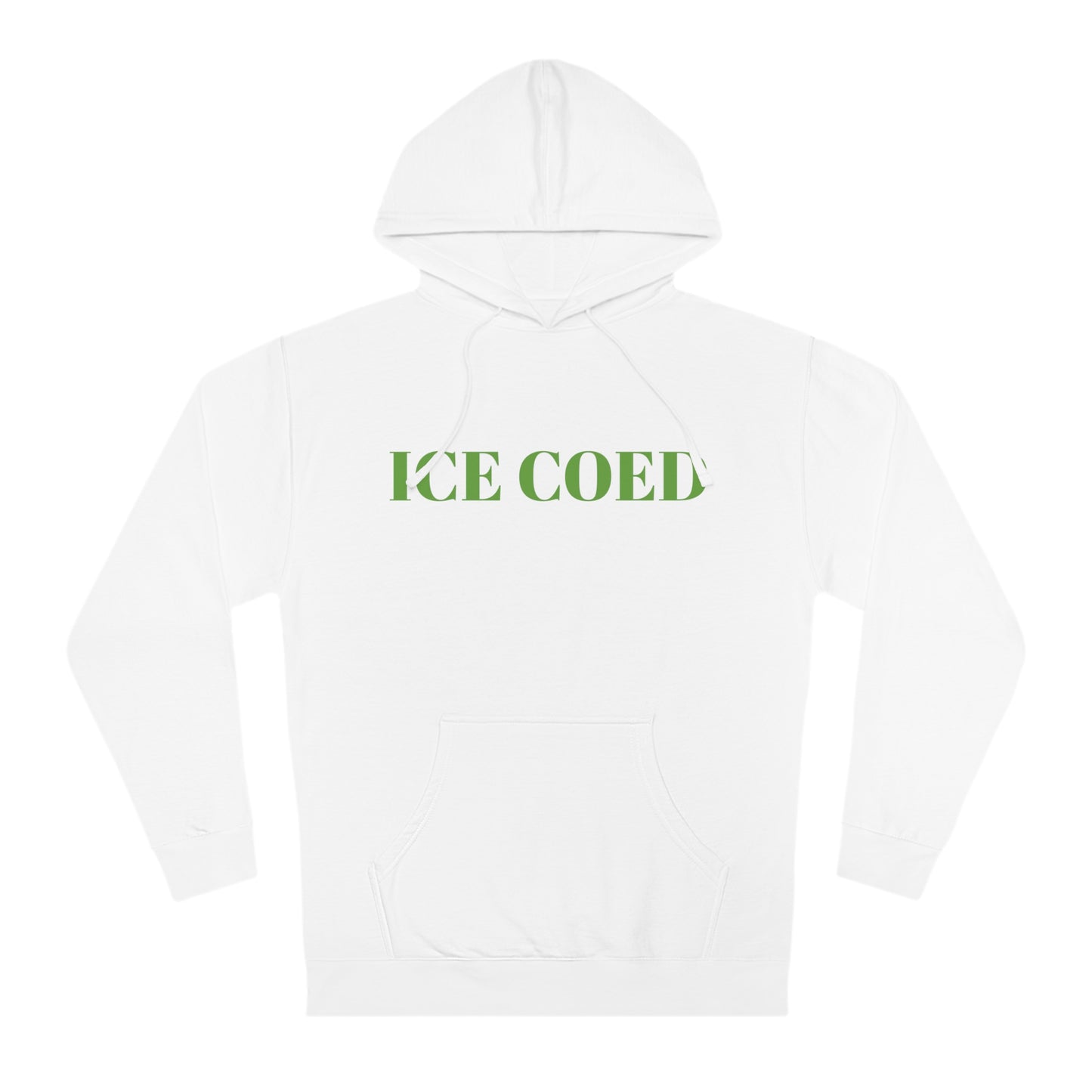 ICE COED Hooded Sweatshirt Green (7479280992344)