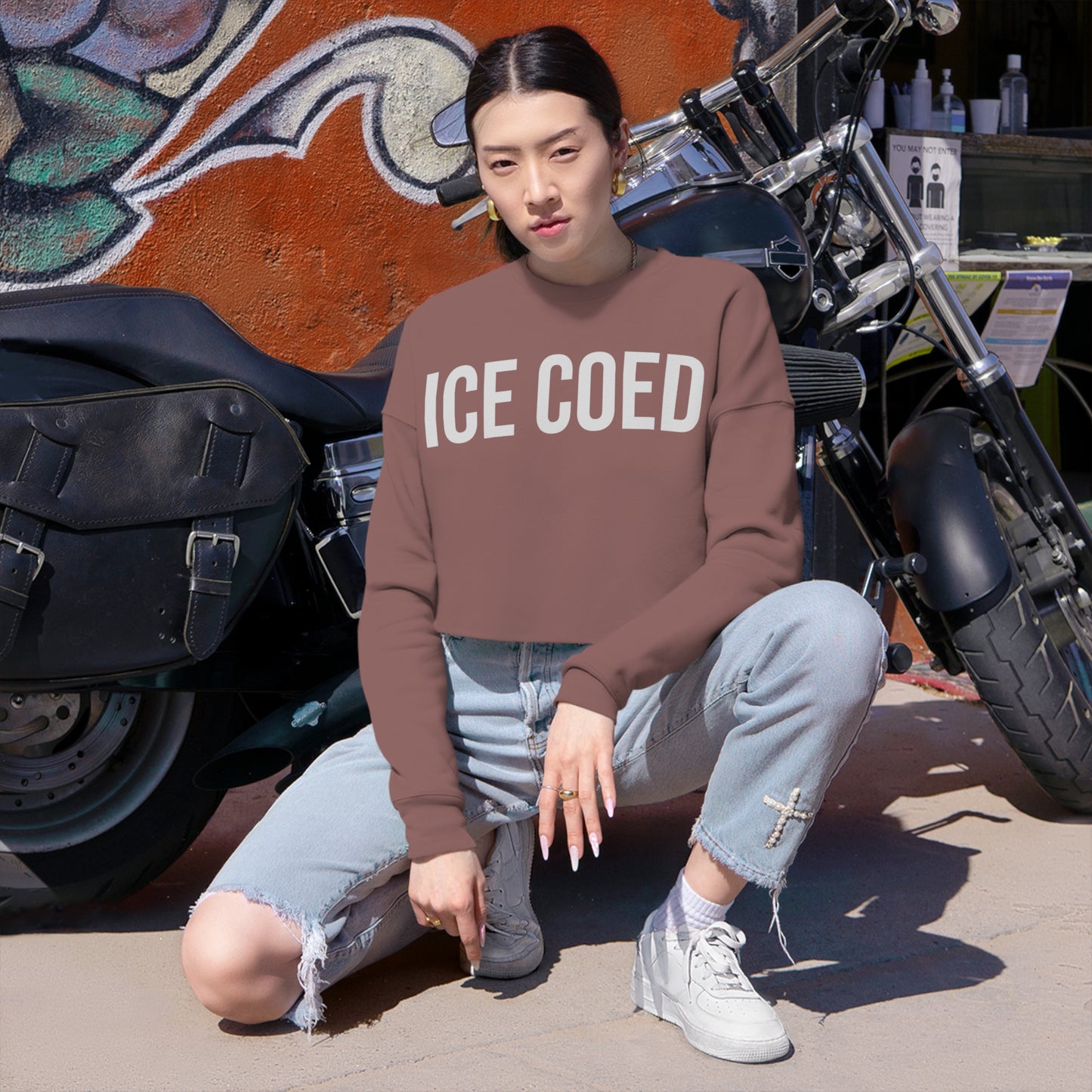 ICE COED Cropped Sweatshirt (7522105753688)