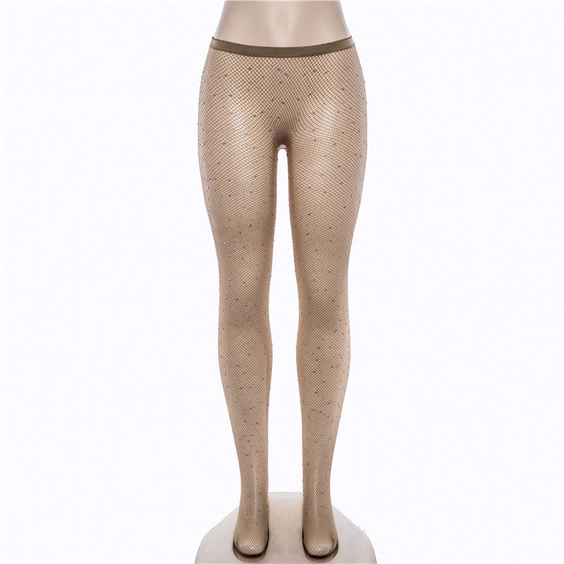 Sheer Mesh Diamond Romper Socks (7517779755096)