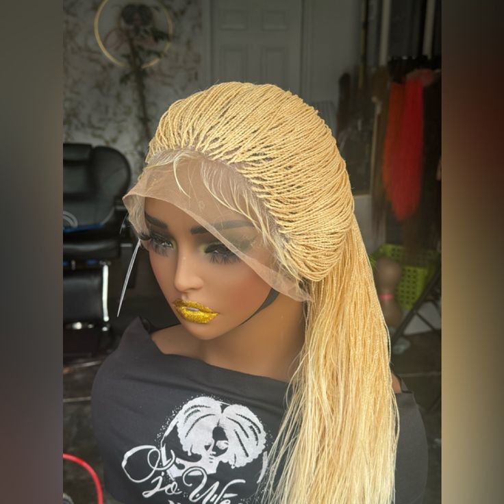 Micro Blonde Braids