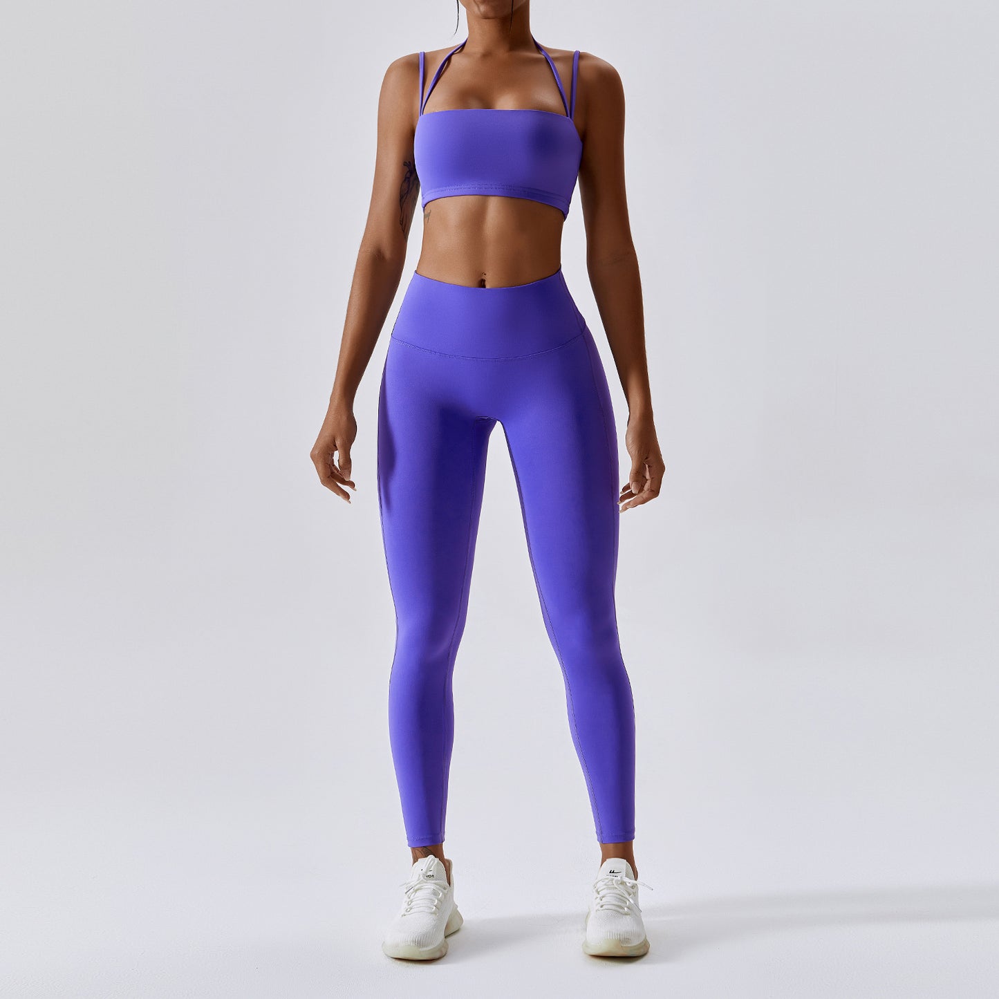 Double Straps - Sports Cami & Yoga Bottoms Set (7516858941528)
