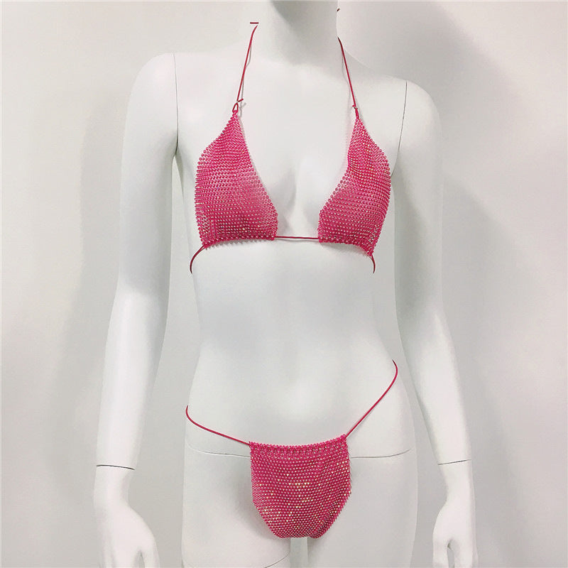 Rhinestones Carnival - Lace-Up Swimset (7516578512984)