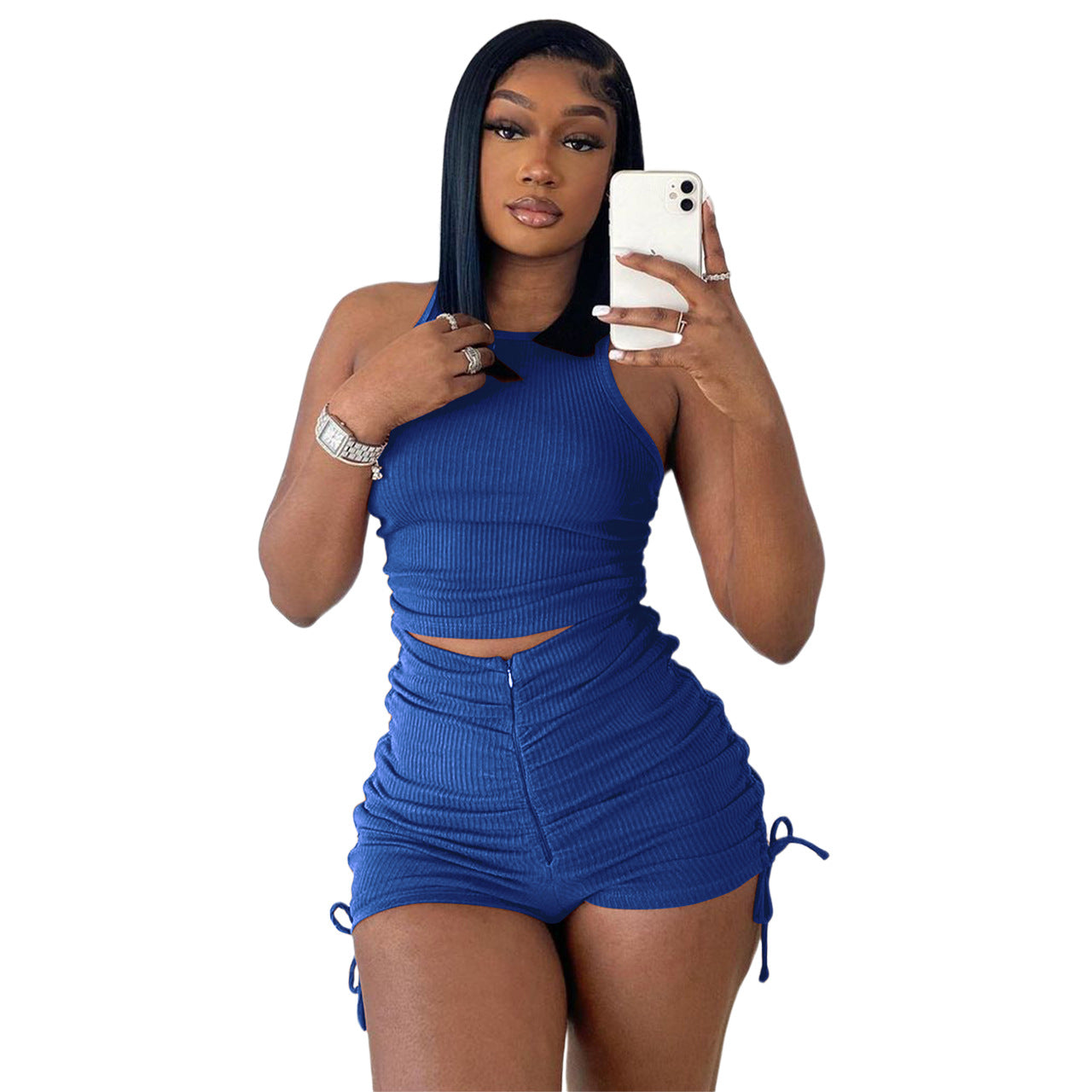 Ruched Two-Piece Set