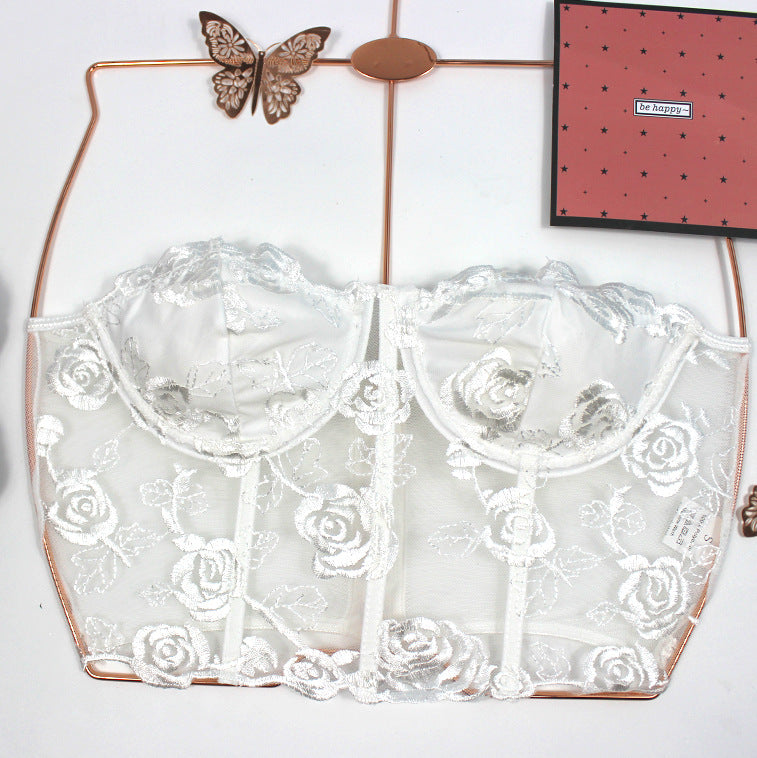 Lace Bandeau - Slim-Fit Crop-Top (7516558721112)