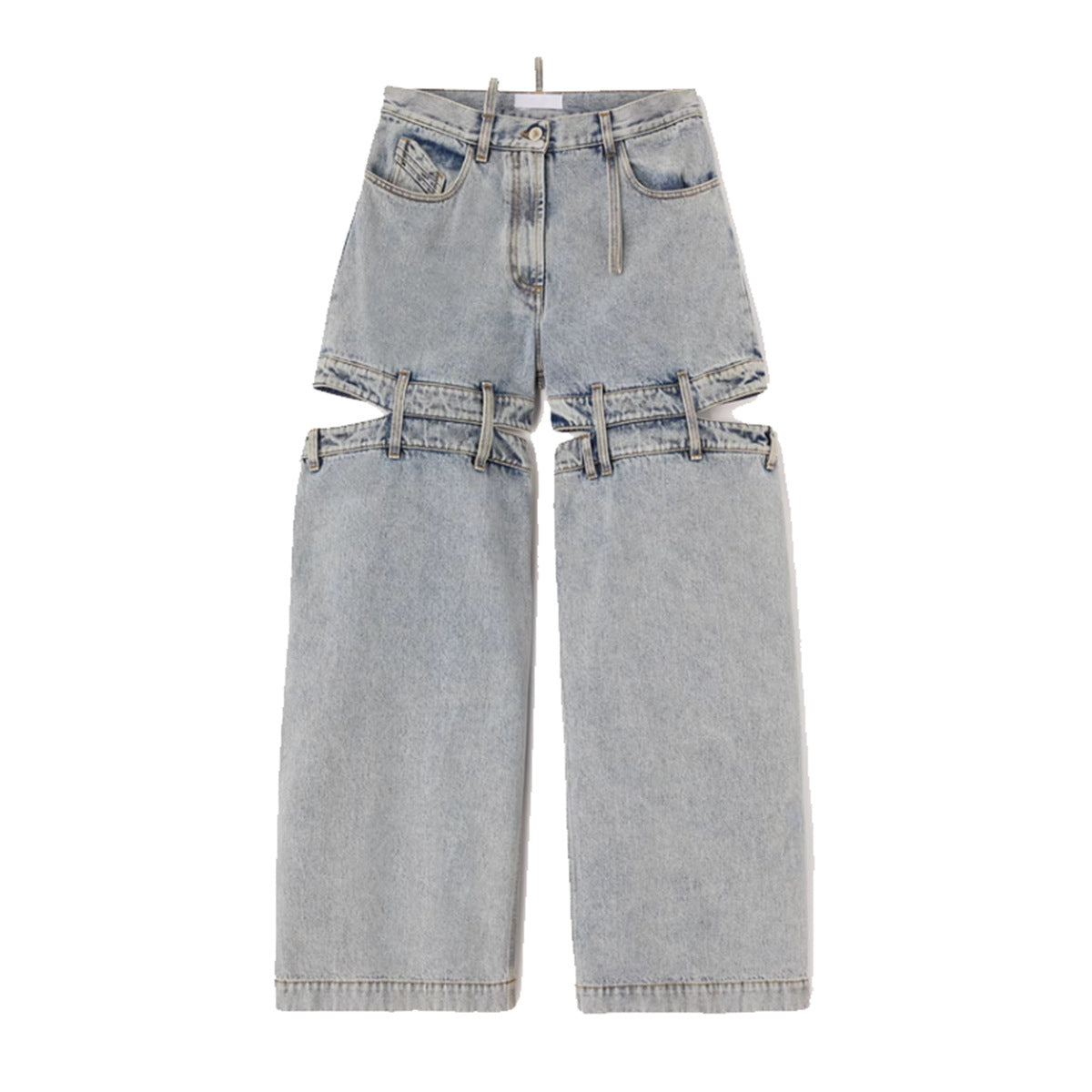 Niche Stitching Loose Wide Leg Pants