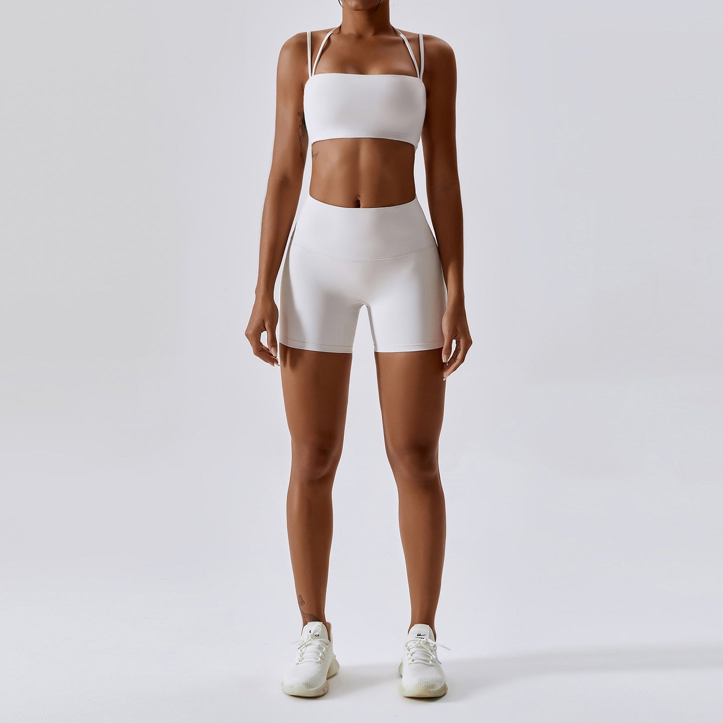 Double Straps - Sports Cami & Yoga Bottoms Set (7516858941528)