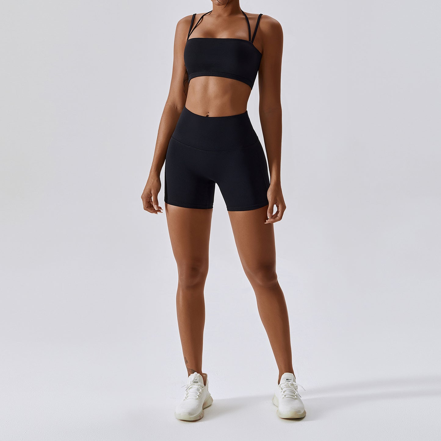 Double Straps - Sports Cami & Yoga Bottoms Set (7516858941528)