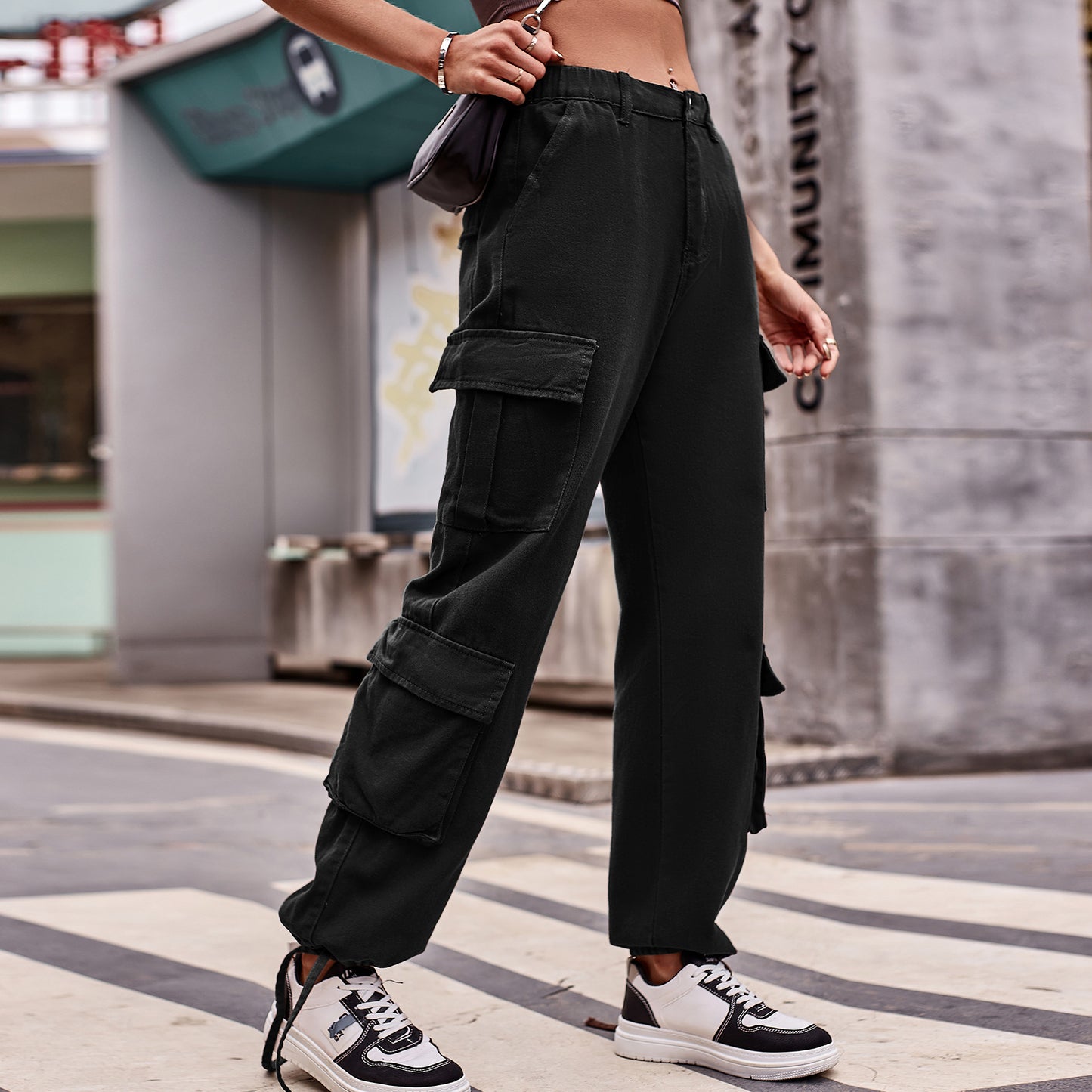 Drawstrings & Pockets Sports Pants (7524754554968)