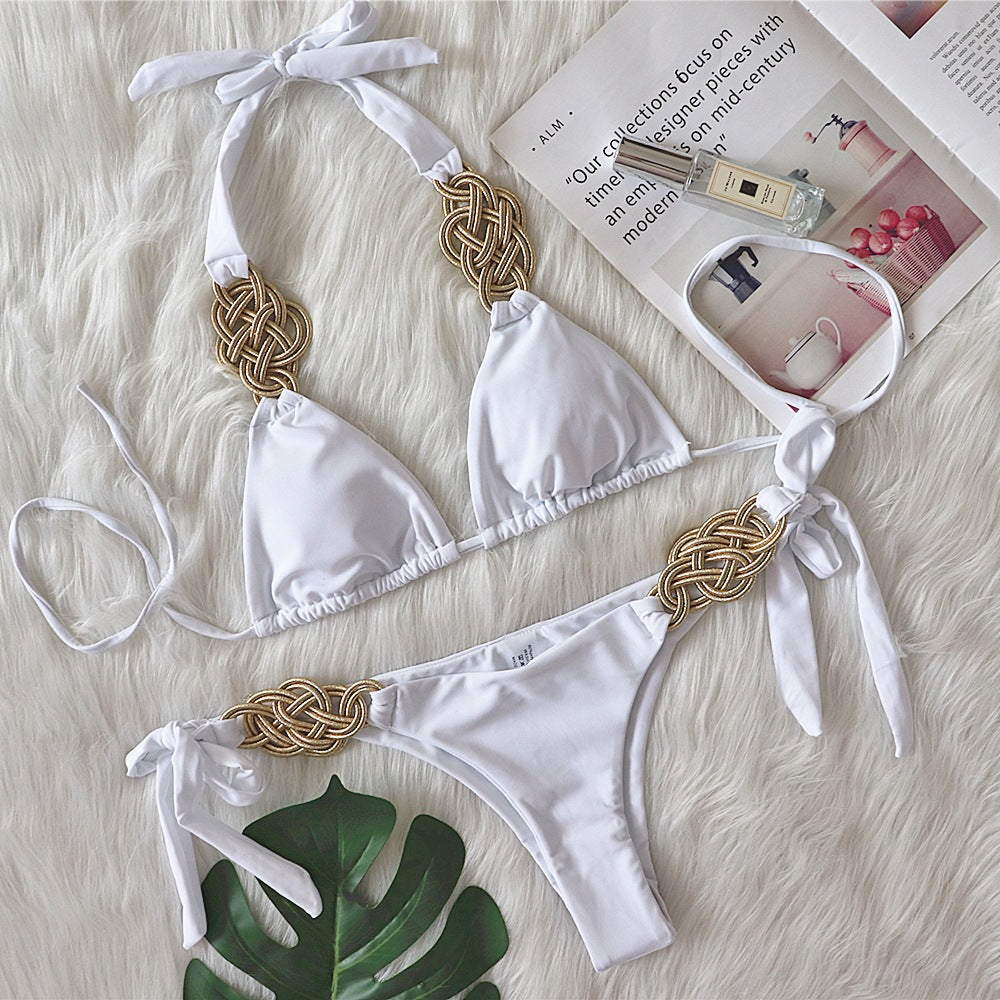 Hand-Woven Solid Color - Bikini (7516577857624)
