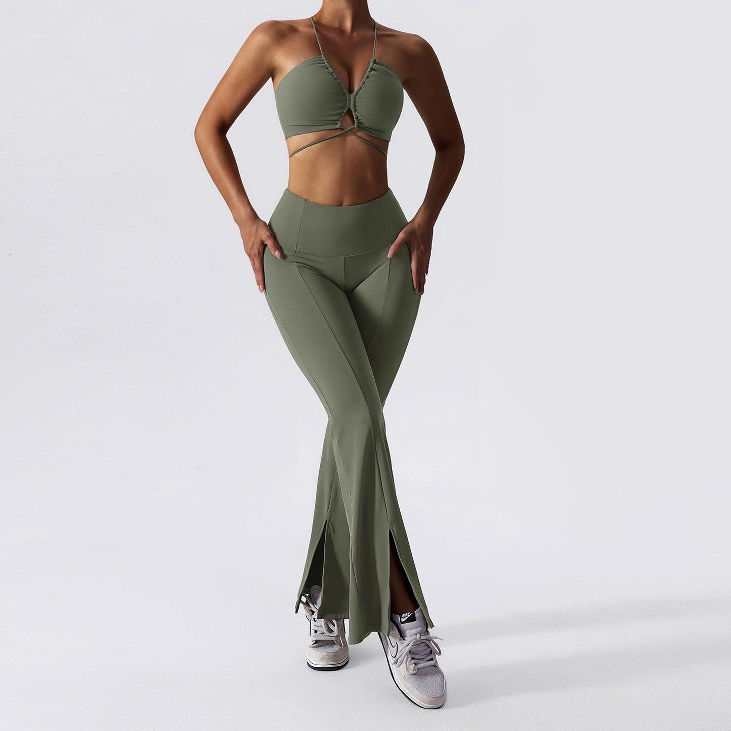 Strappy - Hollow-Out Cut-Out Strappy Two-Piece Set (7516841181272)