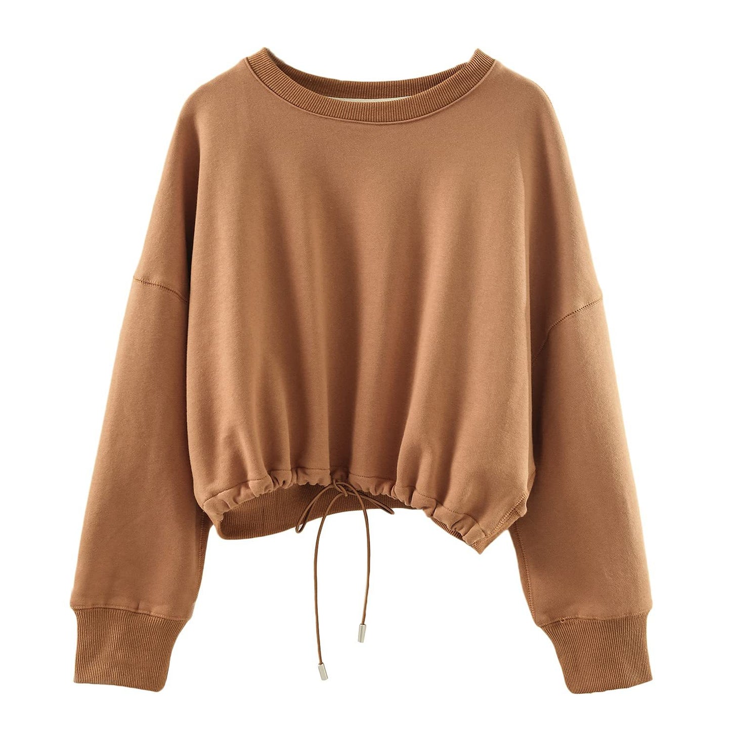 Cinched - Drawstring Pullover Cropped Top (7517823303768)