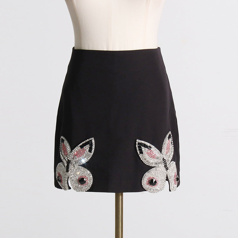 Luxury Heavy Industry Butterfly Blazer & High-Waist Skirt Two-Piece Suit Set (7524302585944)