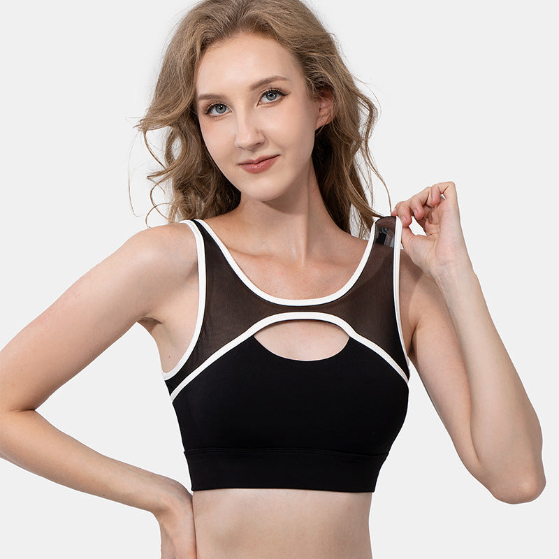 Mesh Stitching Bra