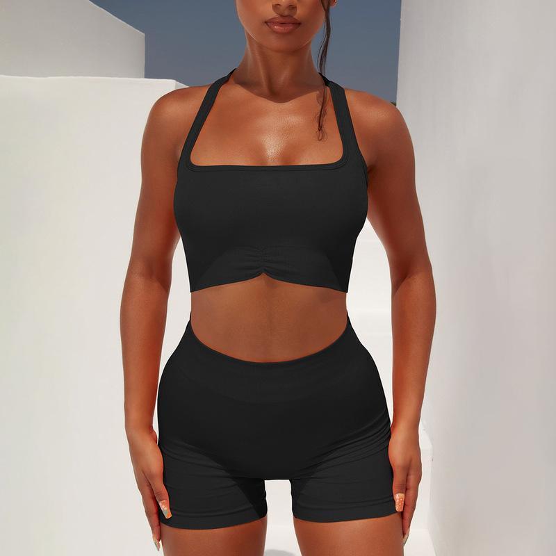 About Fitness - High-Waist Hip Lift Fitness Suit Set (7516861169752)