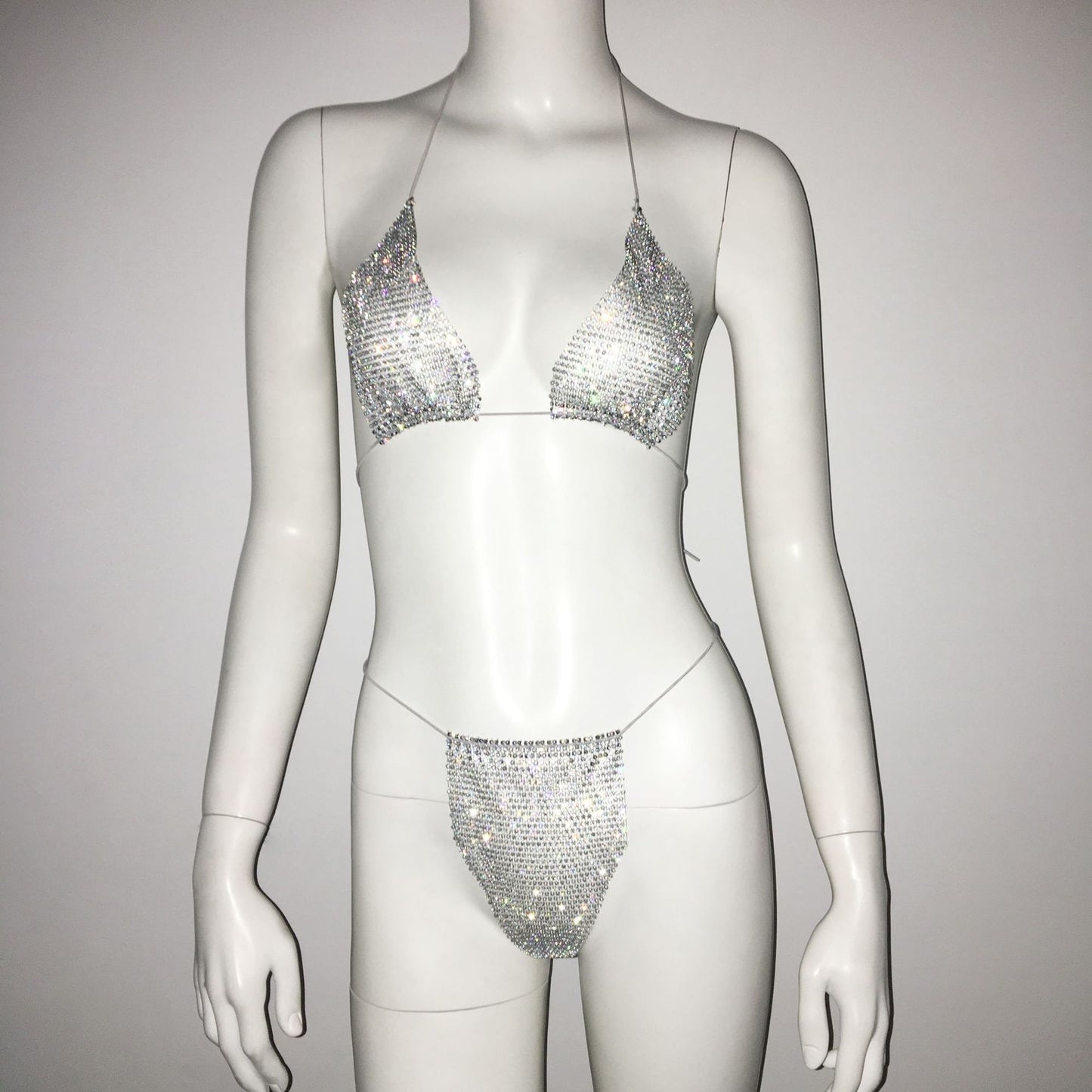Rhinestones Carnival - Lace-Up Swimset (7516578512984)