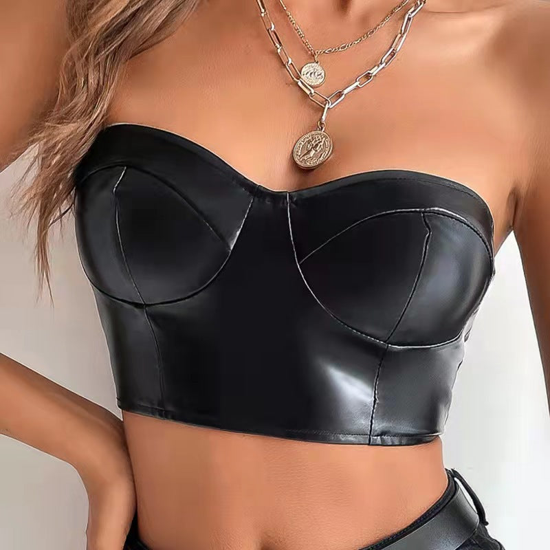 Solid Color Cropped Tube-Top
