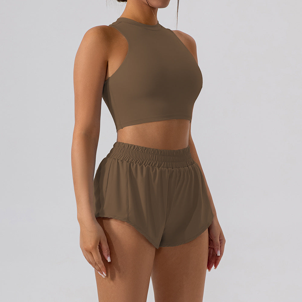 Slim-Fit Sheath Two-Piece Skort Set
