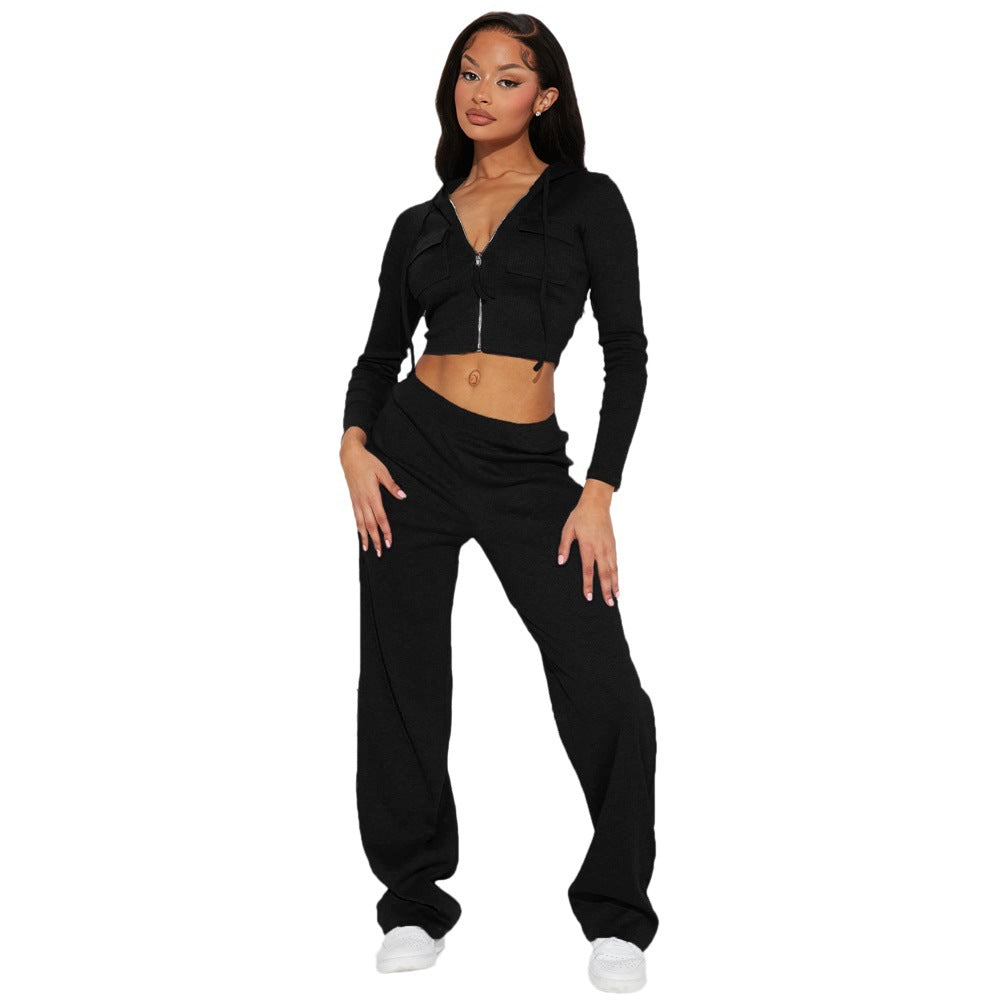 Another Comfy Set - Knitted Hooded Cardigan Two-Piece Set (7516850880600)