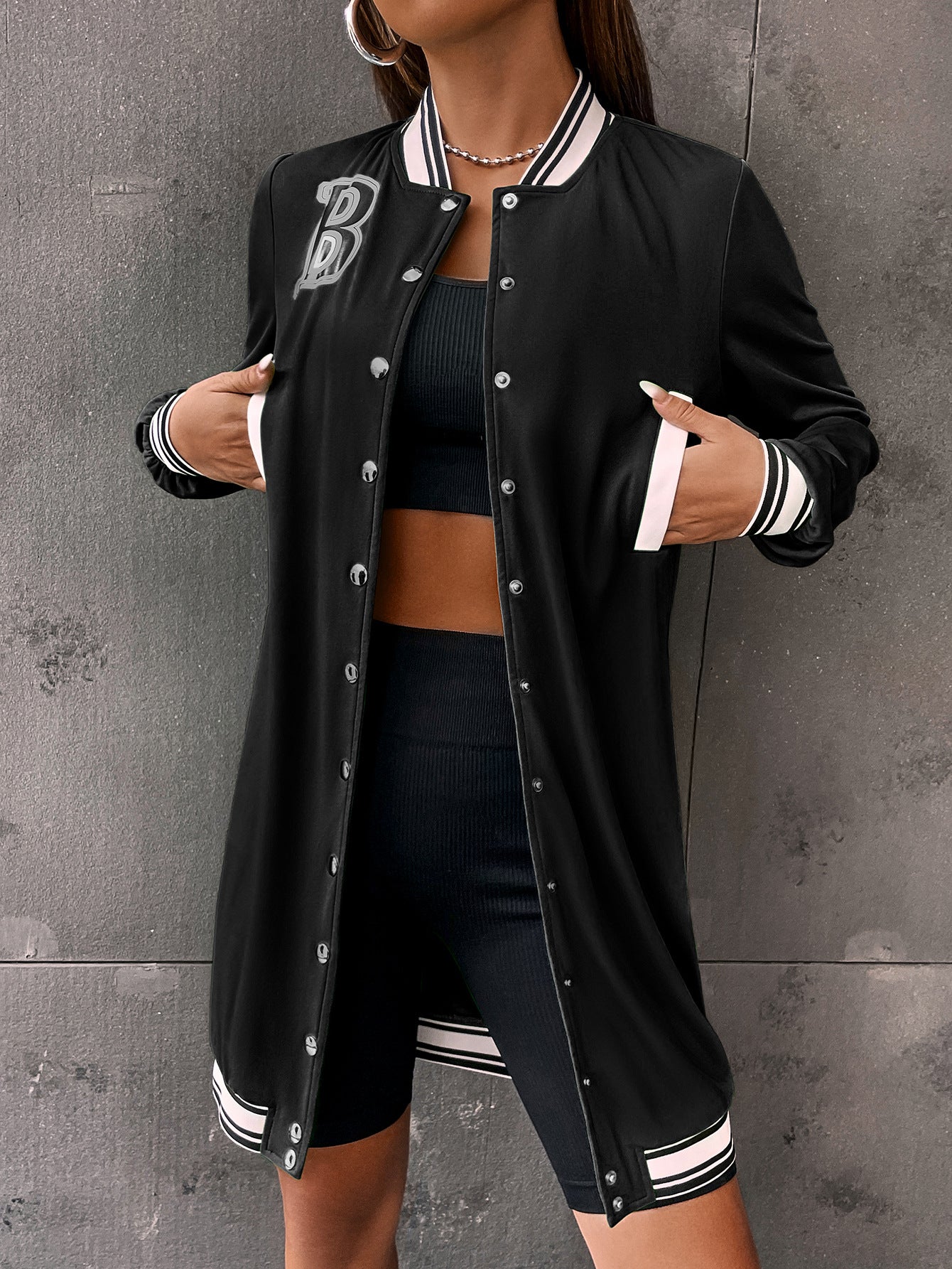 Solid Color Varsity Sports Dress (7524754456664)