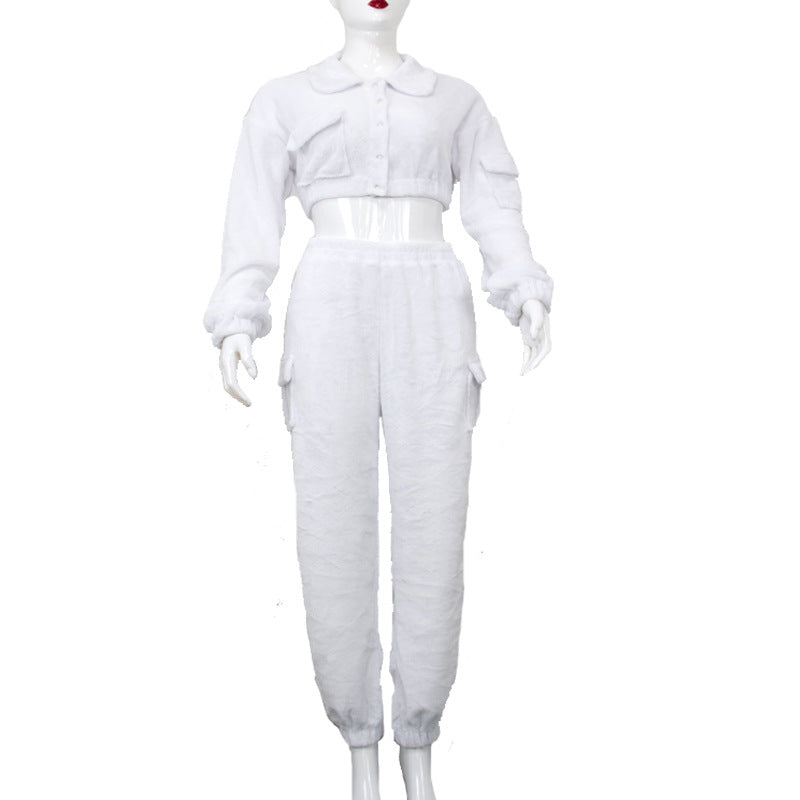 Long Sleeves Tooling Two-Piece Pockets Set
