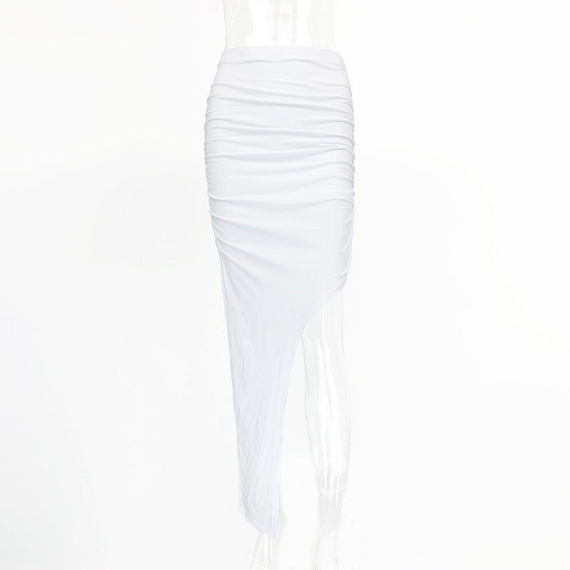 Asymmetrical Pleated Skirt