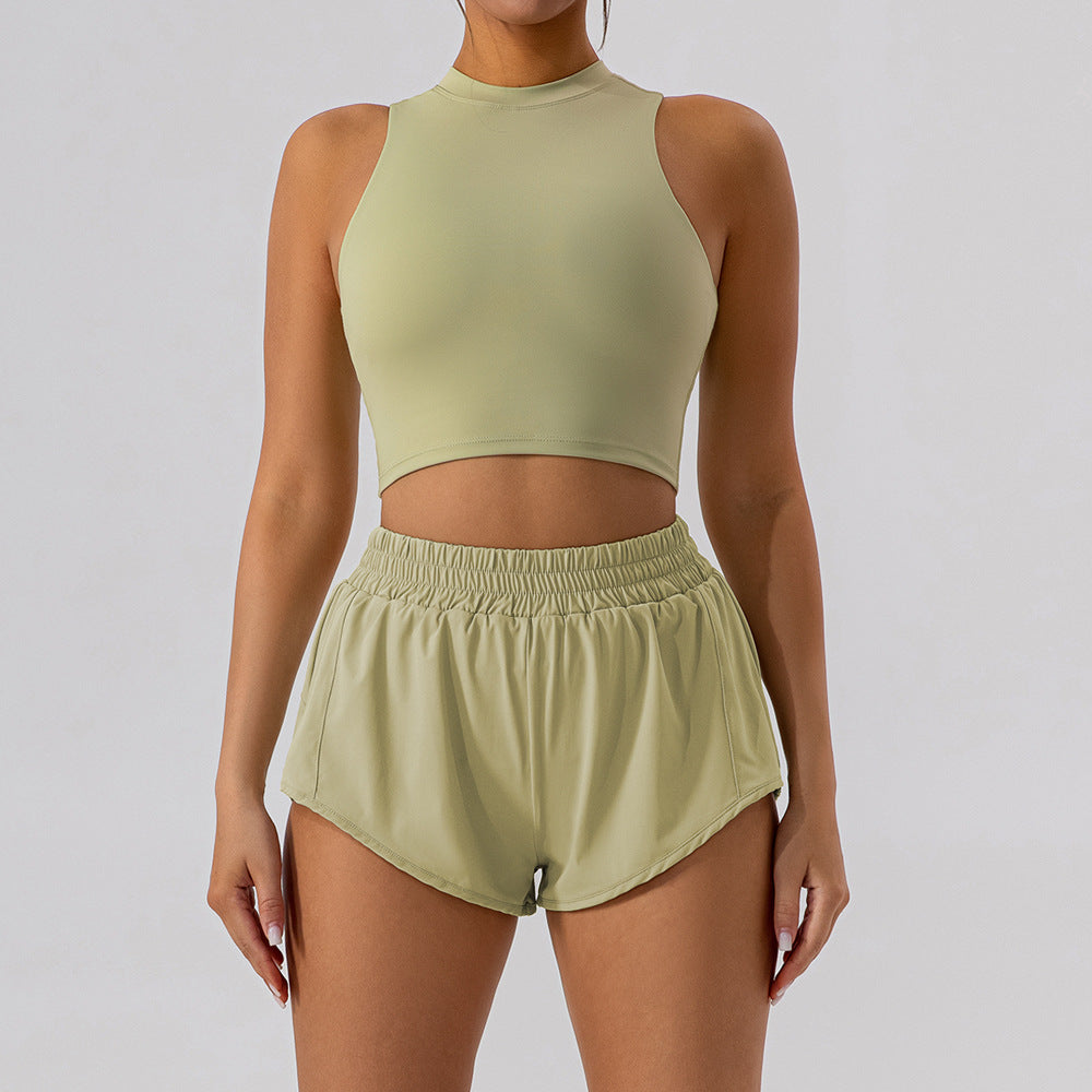 Slim-Fit Sheath Two-Piece Skort Set