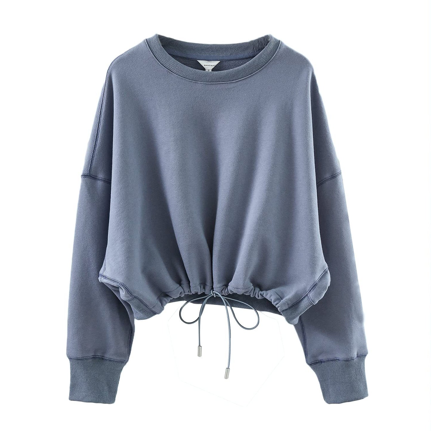 Cinched - Drawstring Pullover Cropped Top (7517823303768)