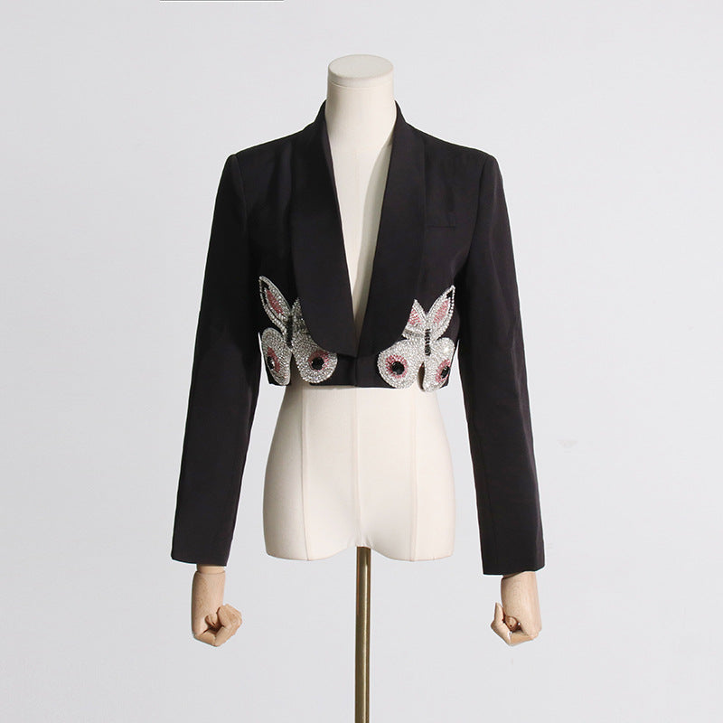 Luxury Heavy Industry Butterfly Blazer & High-Waist Skirt Two-Piece Suit Set (7524302585944)