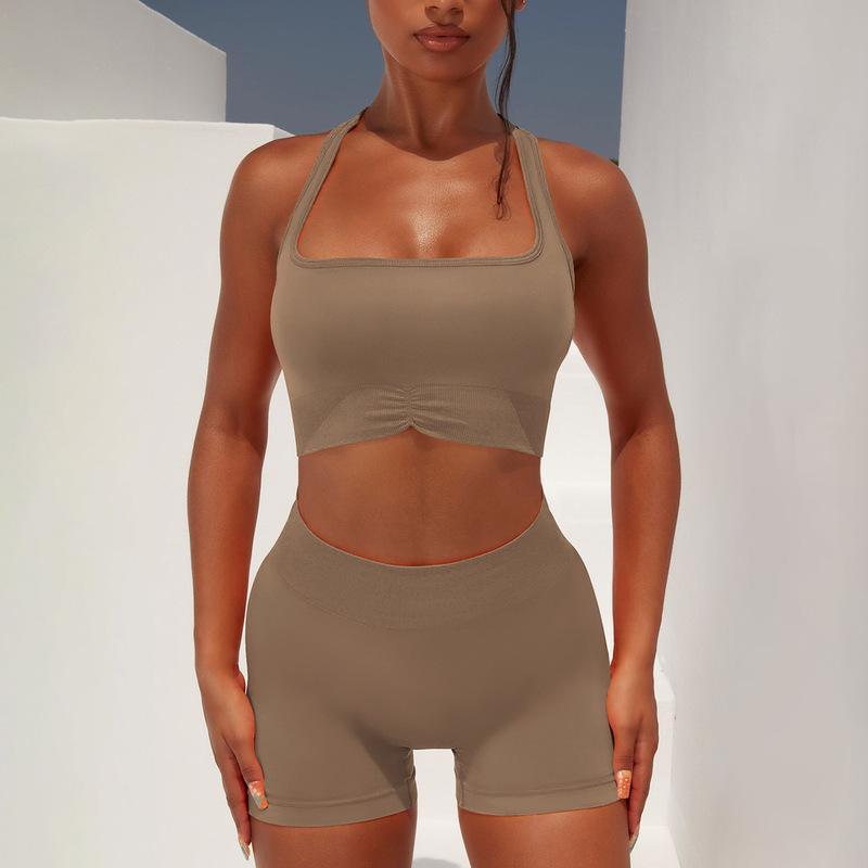 About Fitness - High-Waist Hip Lift Fitness Suit Set (7516861169752)