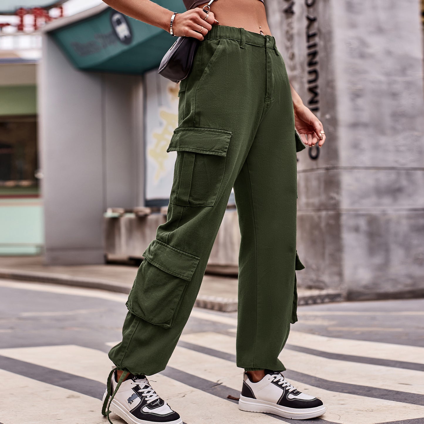Drawstrings & Pockets Sports Pants (7524754554968)