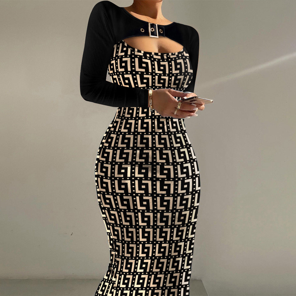 Plus-Size Two-Piece Fishtail Dress