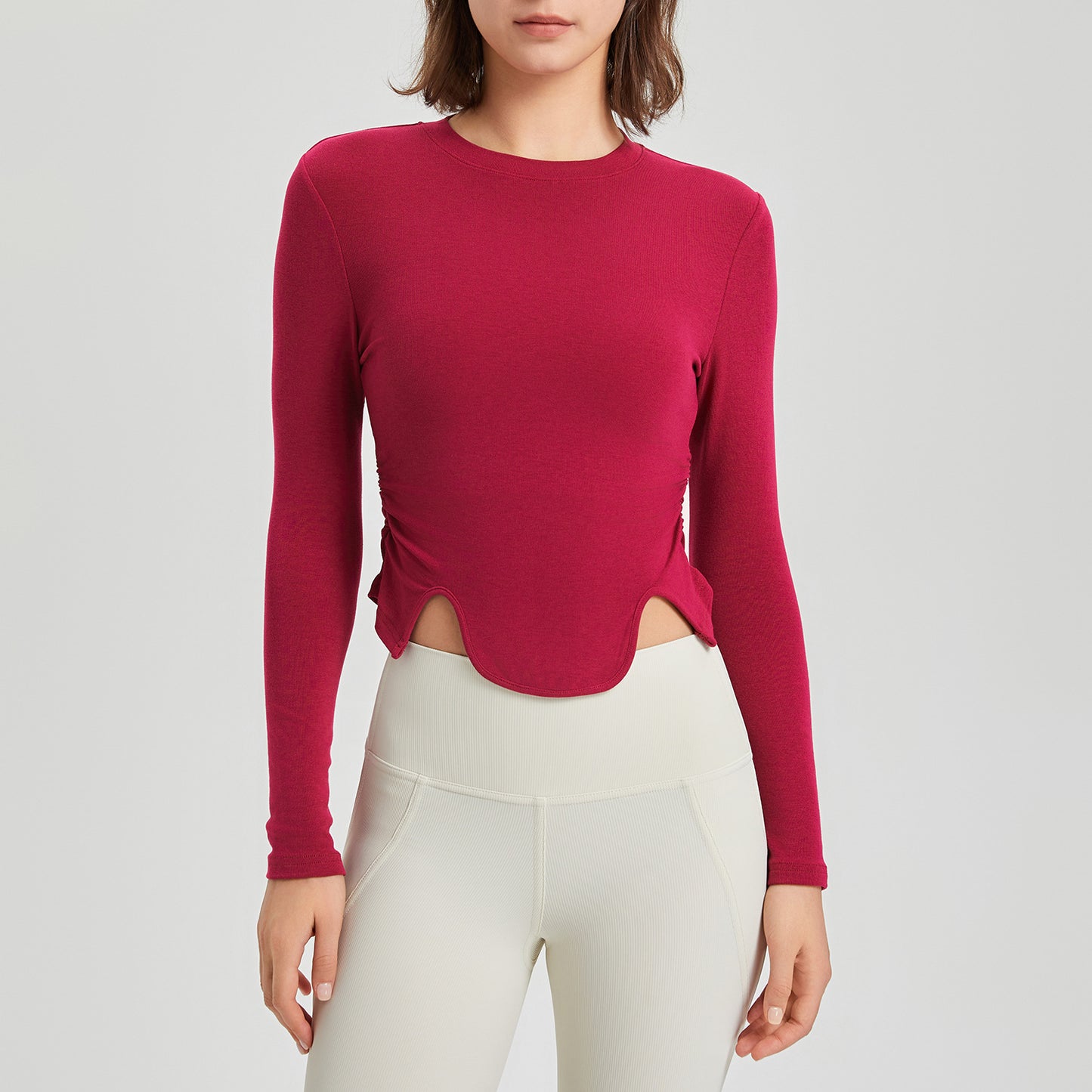 Long Sleeves Micro-Cropped T-Shirt