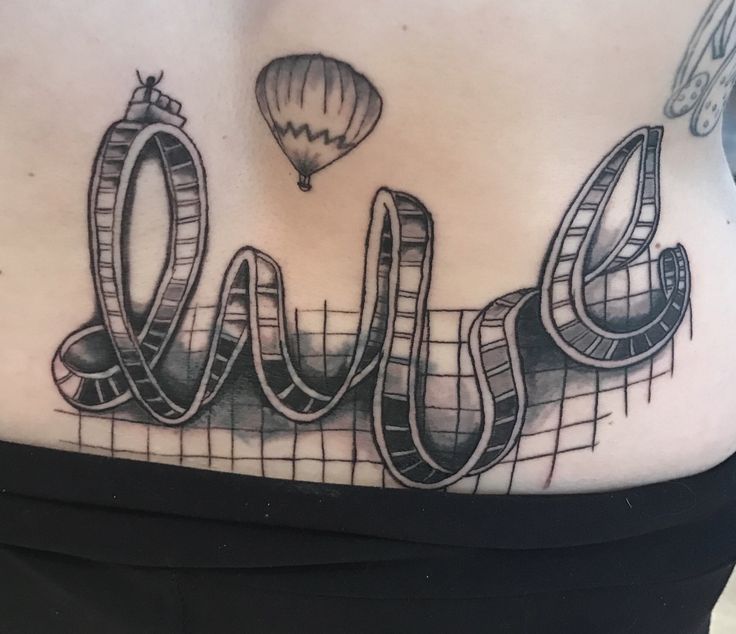 Rollercoaster Life Tattoo