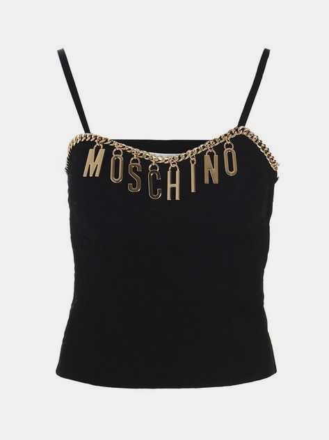 Moschino Chain Letters Tank Top