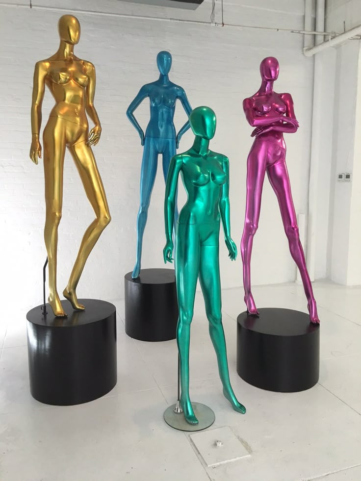 Neon Clothing Mannequins