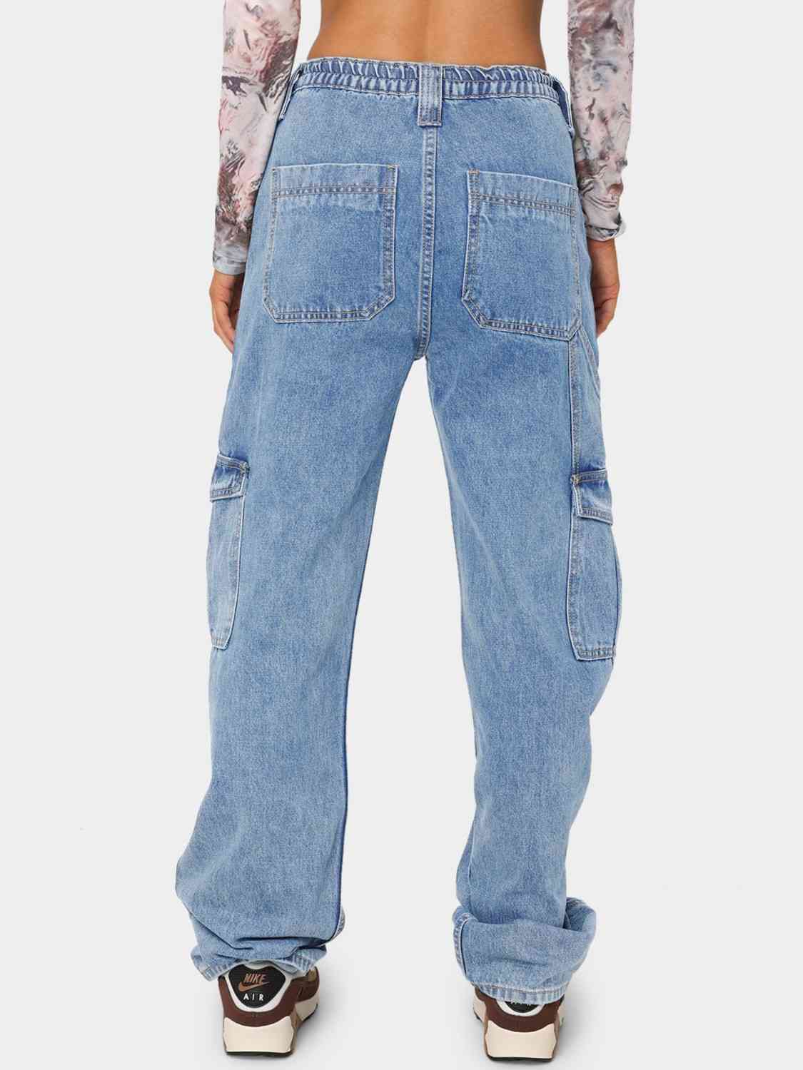 Straight Jeans With Pockets (7484161327192)