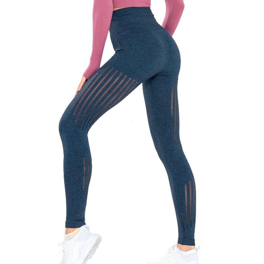 Knitted Seamless - High-High Waist Fitness Yoga Pants (7520615301208)
