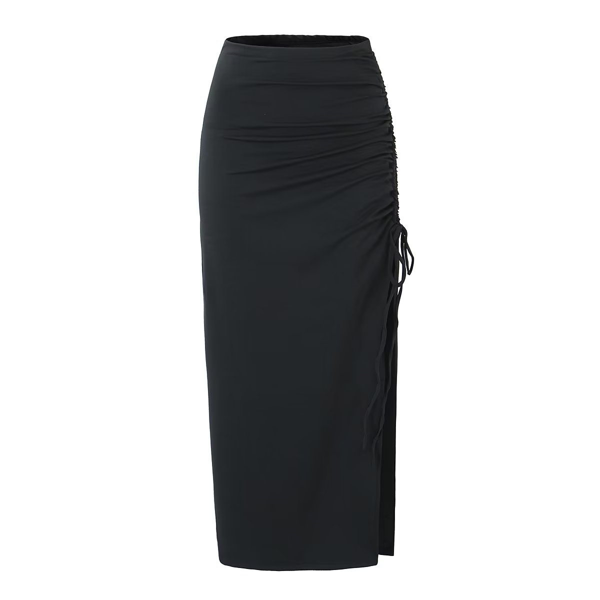 Asymmetrical Drawstrings Sheath Dress
