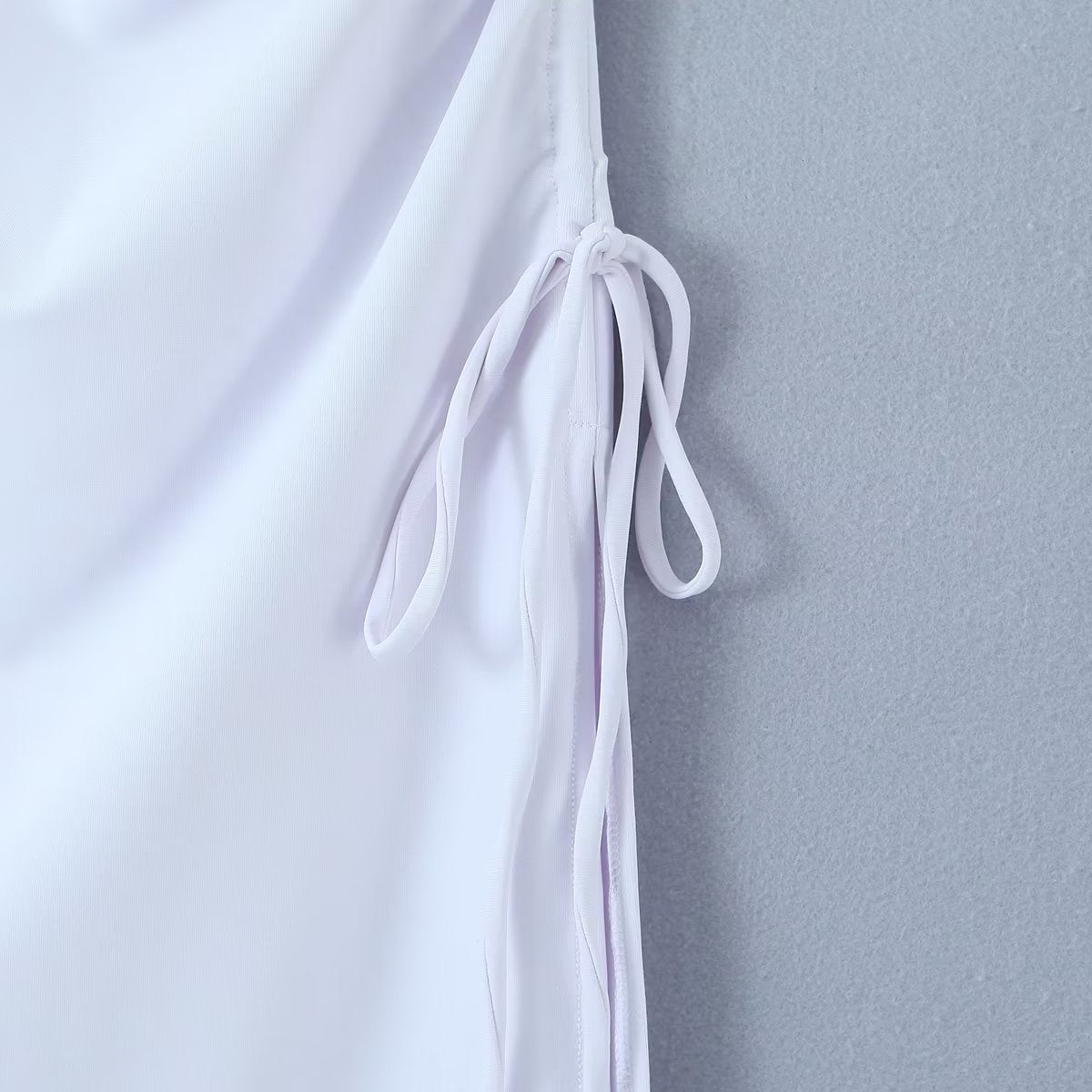 Asymmetrical Drawstrings Sheath Dress