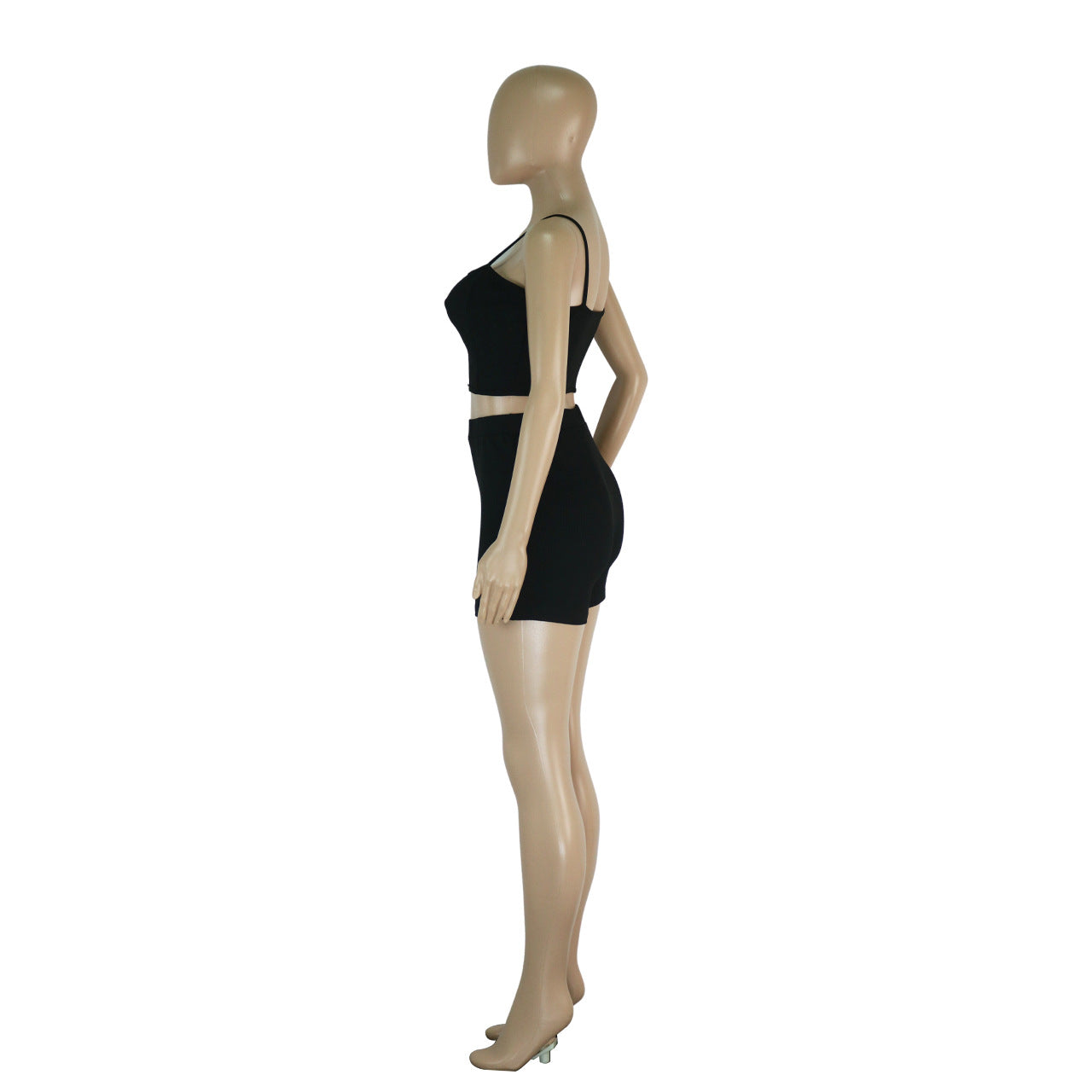 Thread - Hollow-Out Camisole High-Waist Shorts & Top Two-Piece Set (7524277682264)