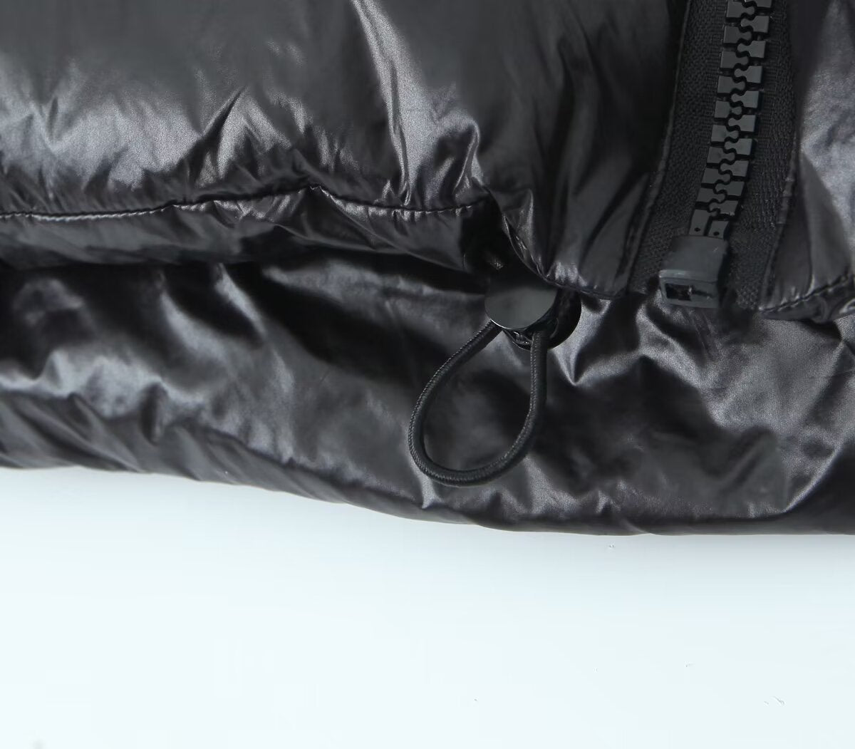 Stand-Collar Zipper Sleeveless Cotton Vest Jacket